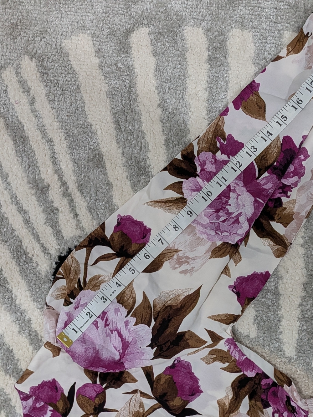 ​Romantic Purple Floral Tiered Maxi Dress  - Size Small - Picture 4 of 5